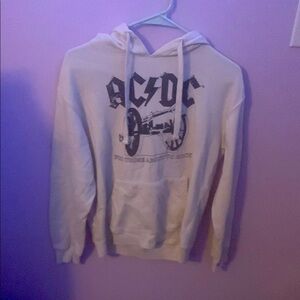 AC/DC Cream Hoodie for Men